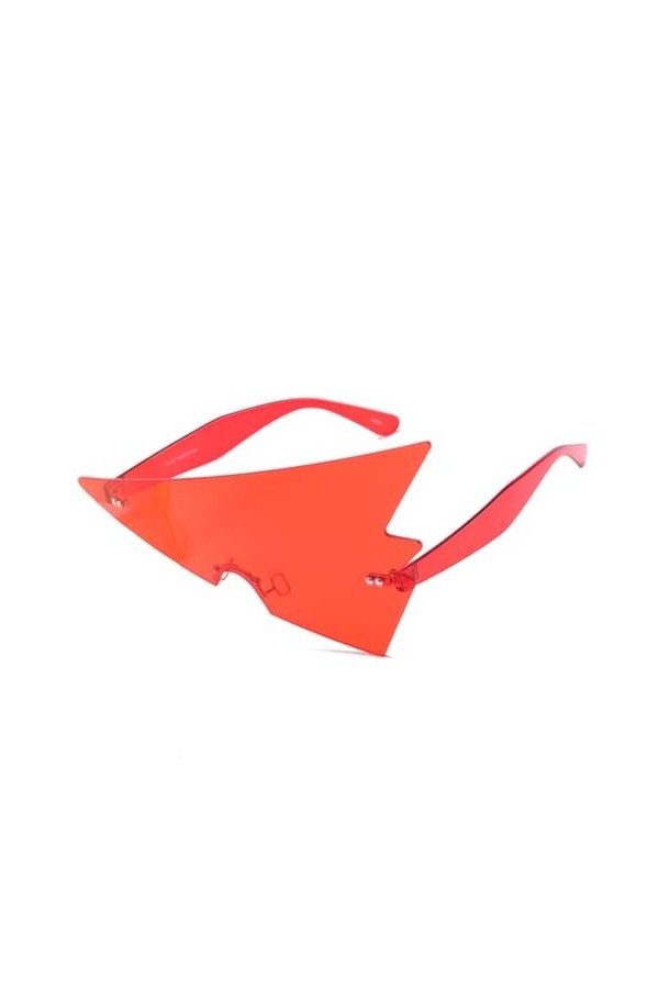 HCHES Lunettes de Soleil Personnalité Un Grand Cadre Flèche Lunettes Océan Couleur Lunettes de Soleil Femmes UV400,4,Taille U