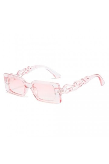 HPIRME Petites lunettes de soleil rectangulaires femmes rétro jambes creuses nuances UV400 hommes lunettes de soleil carrées,