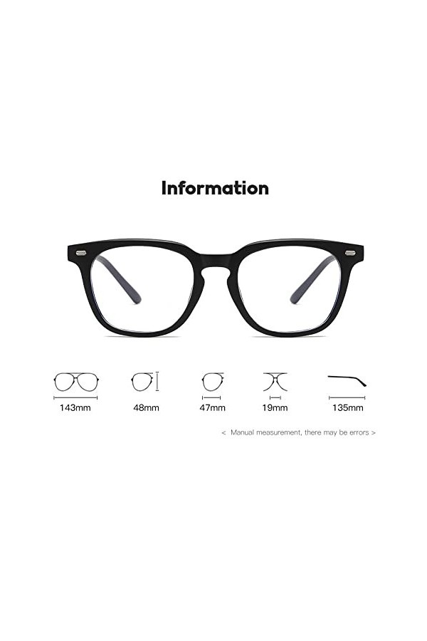 HCHES Lunettes de soleil carrées femmes lunettes de soleil bloquant la lumière lunettes de soleil hommes lunettes de soleil U