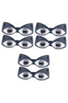 Abaodam 6 Paires Lunettes Oeil De Chat Lunettes De Soleil De Fête Dhalloween Lunettes De Soleil De Fête De Nouveauté Lunette