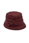 Colours & Beauty Chapeau Pêcheur Femme Made In Italy Bordeaux | Chapeau De Pluie Femme Imperméable | Chapeau Pêcheur Hiver | 