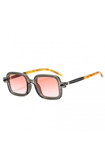 MUTYNE Lunettes de soleil carrées vintage pour hommes et femmes de luxe - Lunettes de soleil à verres transparents rétro punk