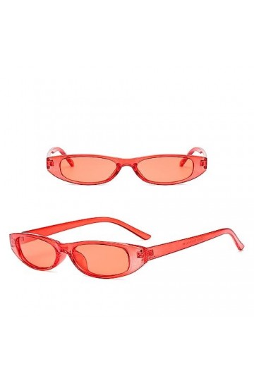 HPIRME Lunettes de soleil ovales Cadre Femme Lunettes de soleil Lunettes Femme, 047C4 rouge, taille unique