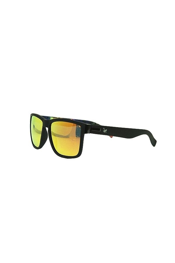 SURF MONKEY Lunettes de soleil homme et femme - Polarisées - Adulte, Noir/bleu