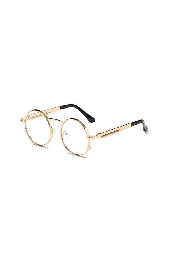 XMYNB Des lunettes de soleil Hommes Sunglasses Femmes Ronde Cadre En Métal Lentilles Lunettes Sun Lunettes