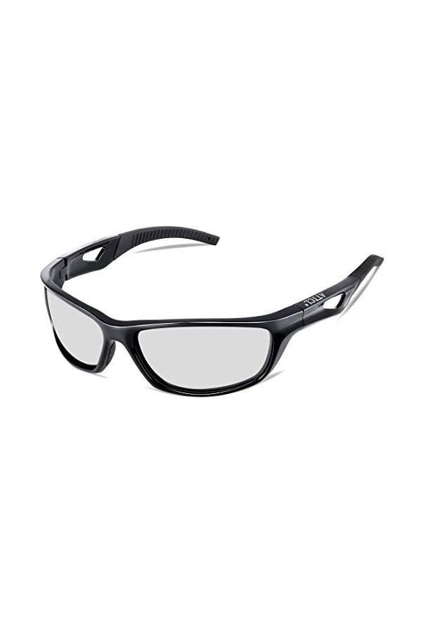 ATTCL Hommes Sports Lunettes de soleil Polarisé Cyclisme Conduite Golf Ultra léger 306 Gray