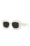 MUTYNE Lunettes de Soleil Carrées Classiques Femmes Vintage Rétro Rivets Lunettes de Soleil Hommes Mode Luxe Nuances Uv400 Lu
