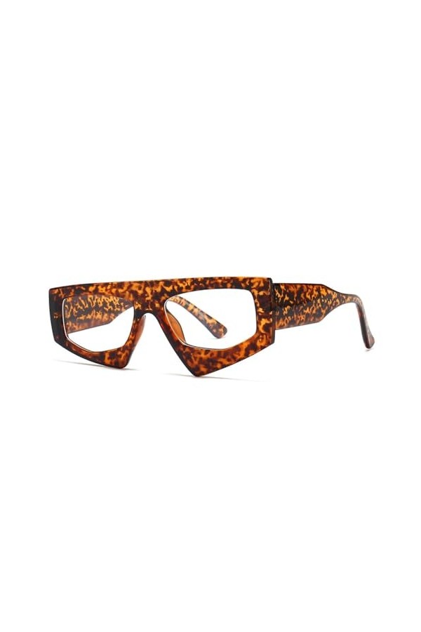 MUTYNE Lunettes de soleil carrées irrégulières de mode populaire femmes rétro doubles nuances de couleur UV400 hommes lunette