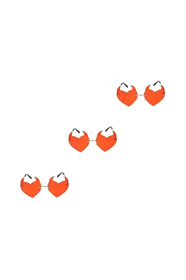 SOIMISS 3 Paires Lunettes De Mode Pour Femmes Lunettes De Soleil à Monture Métallique Aime Les Lunettes De Soleil Lunettes De