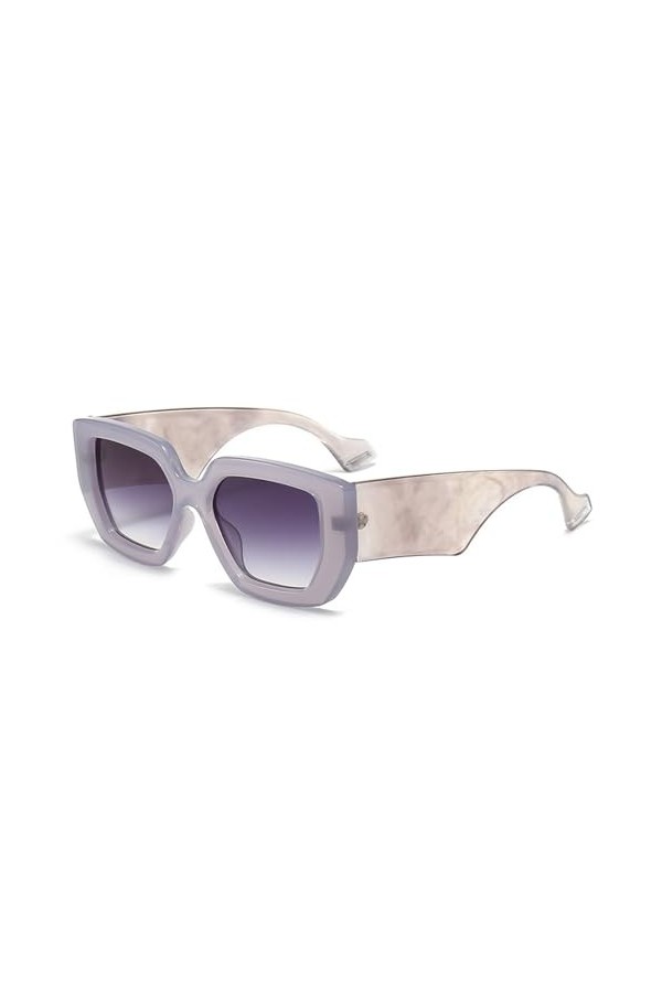 RUDELL Femme Soleil Lunettes Sunglasses Verres Polarisées Lunettes De Soleil Contrastées À Cadre Carré, Visage Rond Pour Femm