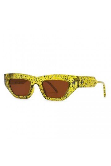 MUTYNE Lunettes de Soleil Oeil de Chat Chic éblouissantes Lunettes de Soleil de Luxe Femmes Hommes Vintage Dégradé Mode Tache