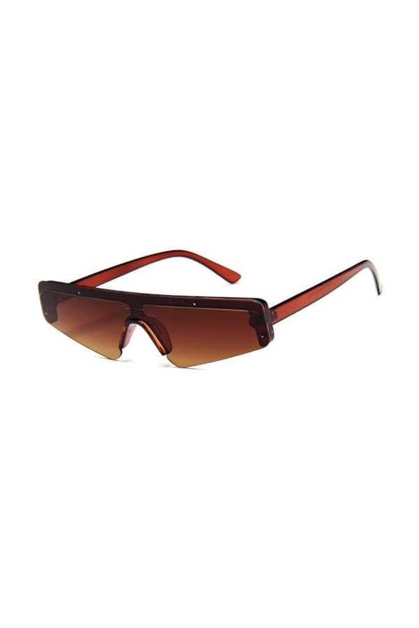Lunettes de Soleil Miroir Une Pièce pour Femmes Mode Lunettes de Soleil Plates Hommes Nuances Rétro Rouge Lunettes Miroir,Mar
