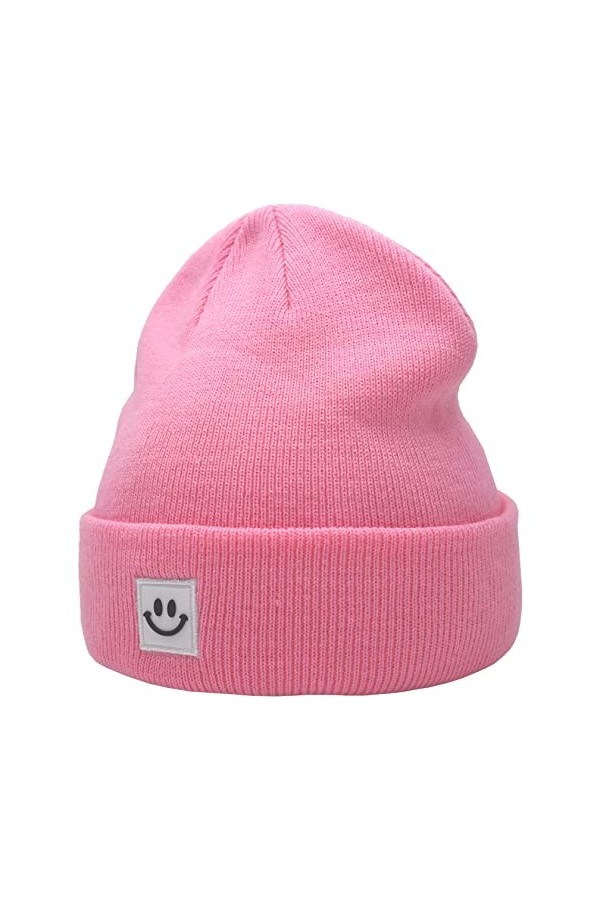 55cube Bonnet en tricot, rose vif, taille unique