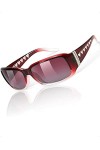 Myiaur Lunettes de soleil polarisées pour femme avec protection UV400, Monture dégradé bordeaux/verres rouges délavés