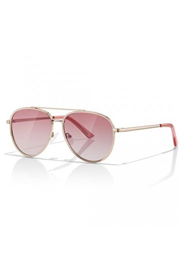 SummerLight Lunettes de soleil daviateur pour homme et femme - Cadre en métal brillant - Style vintage, Rose