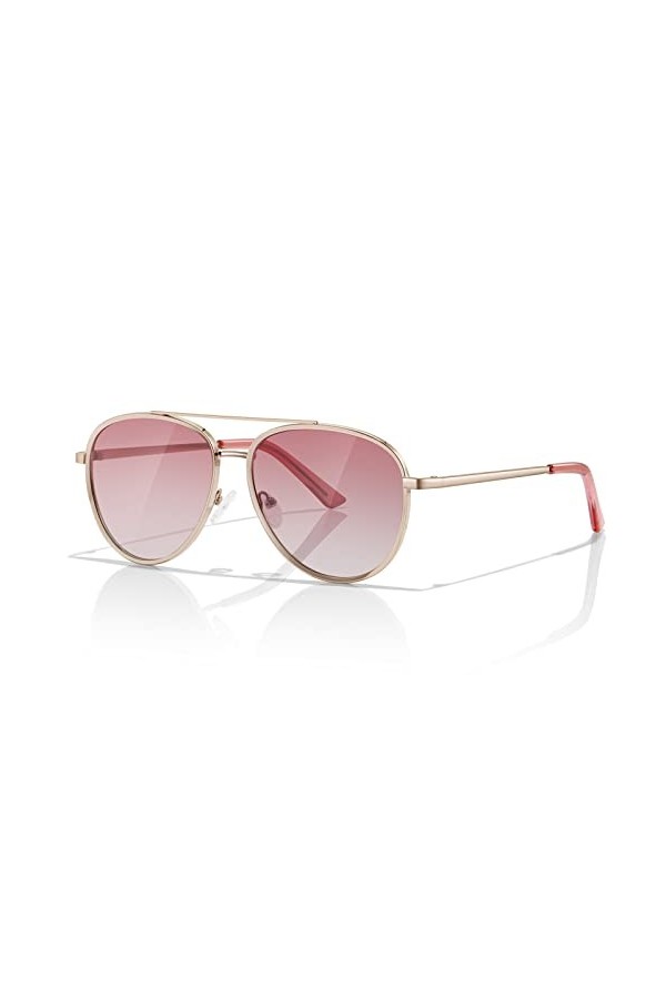 SummerLight Lunettes de soleil daviateur pour homme et femme - Cadre en métal brillant - Style vintage, Rose
