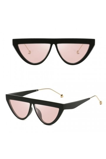 HPIRME Dot Cat Eye Lunettes de Soleil Femmes Vintage Cateye Cadre Lunettes de Soleil Dame, C4 Rose, Taille Unique