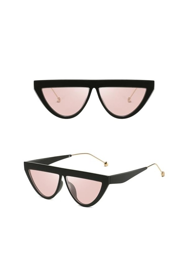 HPIRME Dot Cat Eye Lunettes de Soleil Femmes Vintage Cateye Cadre Lunettes de Soleil Dame, C4 Rose, Taille Unique