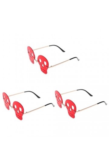 Holibanna 3 Paires De Lunettes De Soleil Drôles Lunettes De Soleil De Bal Lunettes De Tir Crâne Lunettes De Soleil Funky Lune