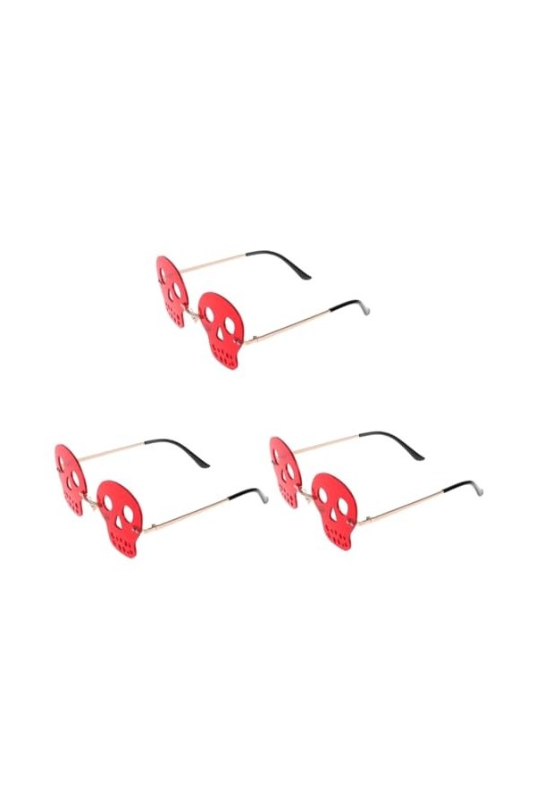 Holibanna 3 Paires De Lunettes De Soleil Drôles Lunettes De Soleil De Bal Lunettes De Tir Crâne Lunettes De Soleil Funky Lune