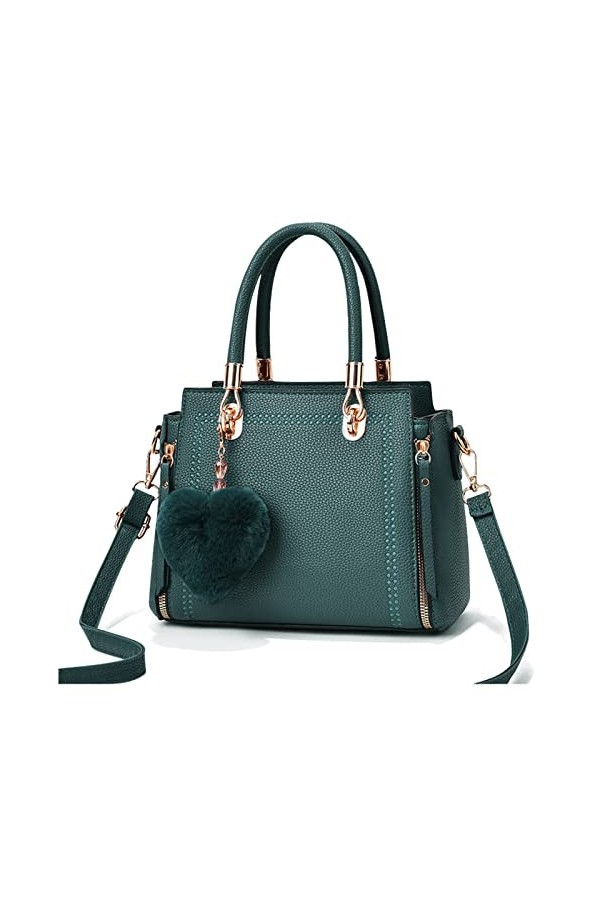 FANDARE Sac a Main Femmes Sac Bandoulière Cuir PU Sacs Portés Épaule Sac Messager avec Bandoulière Ajustable Sac Fourre Sacoc