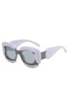 RUDELL Femme Soleil Lunettes Sunglasses Verres Polarisées Personnalité Exagérée, Lunettes De Soleil Colorées, Forme De Nuage,