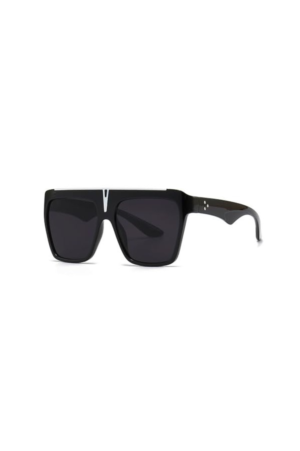 Lunettes de Soleil Plates Classiques Femmes Lunettes de Soleil surdimensionnées Hommes Mode Marque de Luxe Designer Nuances V