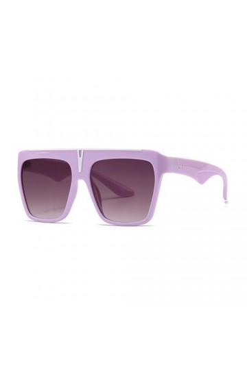 Lunettes de Soleil Plates Classiques Femmes Lunettes de Soleil surdimensionnées Hommes Mode Marque de Luxe Designer Nuances V