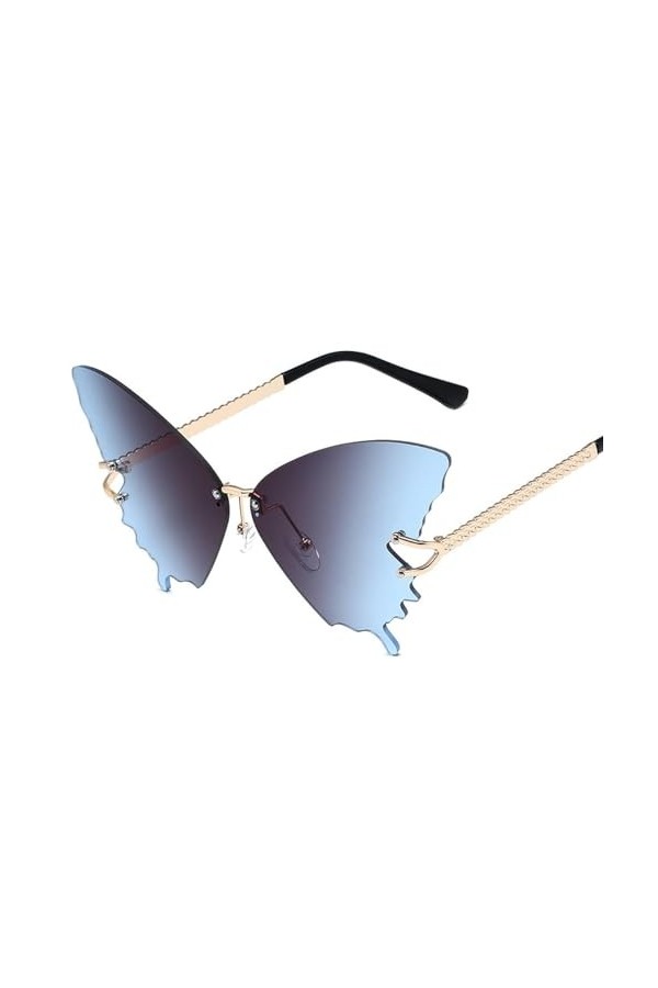 RUDELL Femme Soleil Lunettes Sunglasses Verres Polarisées Lunettes De Soleil Papillon Femme Grande Monture Dégradé Lunettes D