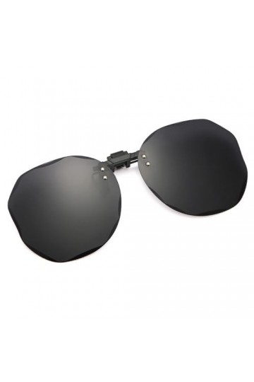 Lunettes de Soleil pour Femmes Lunettes Optiques polarisées à Clip Clip Lunettes de Soleil Miroir Coupe Diamant Anti-UV Lunet