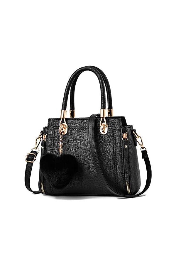 FANDARE Sac a Main Femmes Sac Bandoulière Cuir PU Sacs Portés Épaule Sac Messager avec Bandoulière Ajustable Sac Fourre Sacoc