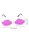 Abaodam 3 Paires Lunettes De Soleil Nuage Verres Rectangulaires Lunettes Rétro Lunettes Streetwear Lunettes De Pluie Femme Lu