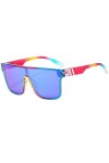 Obllsuee Femmes Lunettes De Soleil Sport Lunettes De Soleil Polarisées Protection UV Couleur Miroir for VTT Sports De Plein A