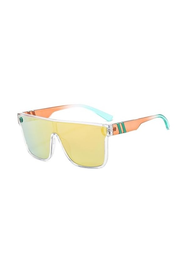 Obllsuee Femmes Lunettes De Soleil Sport Lunettes De Soleil Polarisées Protection UV Couleur Miroir for VTT Sports De Plein A
