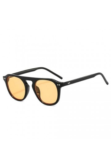 HCHES Lunettes de soleil carrées vintage pour femmes, décoration dongles, couleur gelée, lunettes de soleil pour hommes, nua