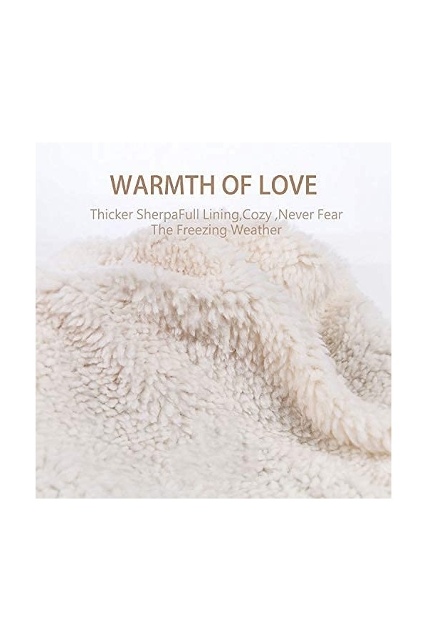 REDESS Bonnet dhiver à Pompons pour Femme Doublure Polaire Chaude Épais Slouchy Snow Knit Chunky Baggy Skull Ski Cap