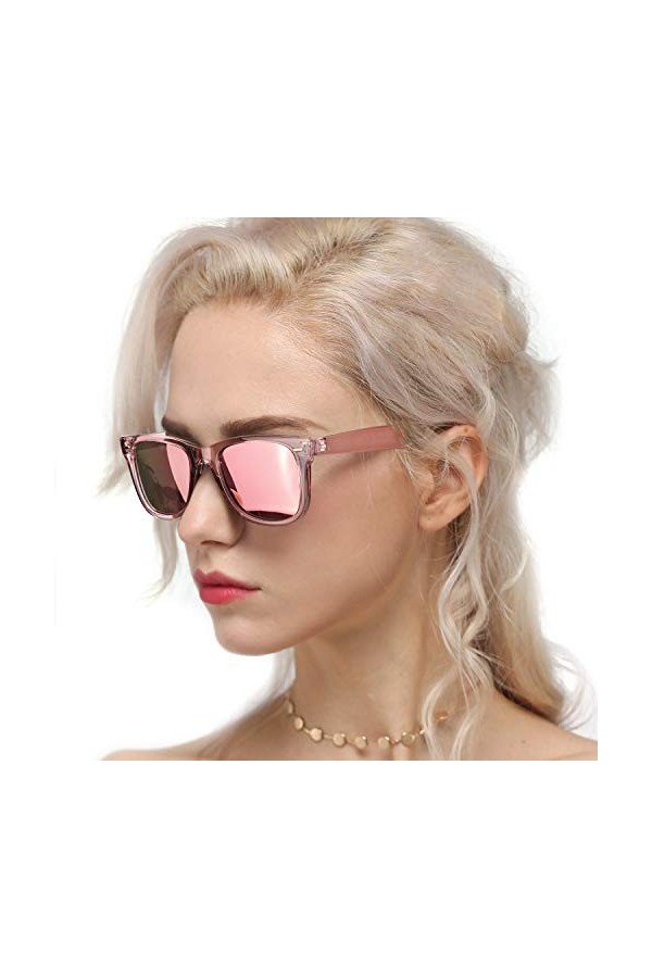 Myiaur Lunettes de soleil pour femme Lunettes de soleil polarisées classiques Protection UV