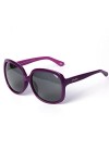 Lunettes de soleil Oversize à la mode pour femme, verres polarisés protection UV, matériau acétate LS301, aubergine