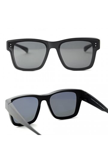 CREYESTAL Surlunettes de Soleil Polarisées avec Anti-Reflet, Sur Lunettes de Soleil à Superposer, Ultra léger, Confortable, H