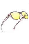 Myiaur Lunette Conduite De Nuit Pour Femmes - Design RéTro Stylé,Lunette Jaune Protection PolariséE UV400, Lunettes De Nuit A