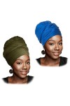 Turban en jersey extensible pour femme, noir/blanc, Taille unique