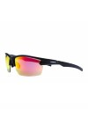 NAKED Optics Sports Sunglasses Halfframe White/Lens Red 