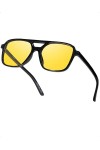 TJUTR Lunette Conduite de Nuit Avec Lentilles Jaunes Polarisées Anti-Éblouissement Pour Hommes et Femmes, Protection UV400