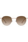 H HELMUT JUST Lunettes de Soleil Rondes Vintage Femme Verres en Nylon Vision Claire Anti-reflet et UVA UVB