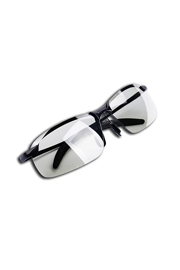 YIMI Homme Lunette De Soleil Photochromique Polarisée Femmes Aviateur Eyewear 100% UVA UVB Protection Pour de jour et de nuit