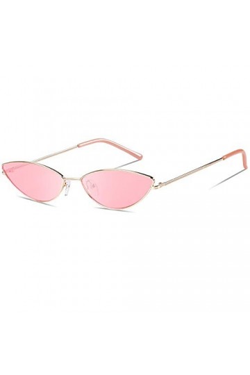 DUCO Tendance Cool élégant Lunettes De Soleil Cateye Vintage pour Les Femmes Avec protection UV400 W019 Doré Rose 