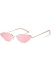DUCO Tendance Cool élégant Lunettes De Soleil Cateye Vintage pour Les Femmes Avec protection UV400 W019 Doré Rose 