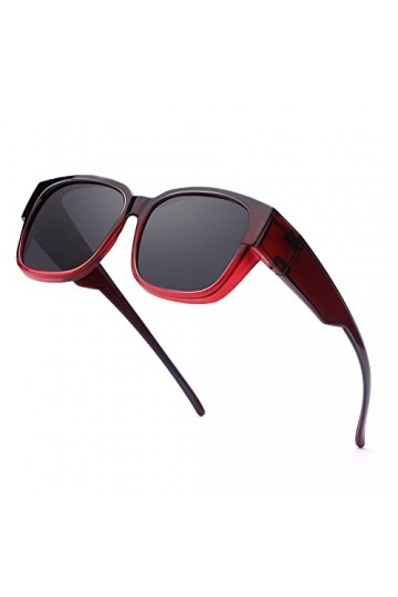 SIPHEW sur Lunettes de Soleil Polarisées pour Homme et Femme Surlunette de Soleil Clip Solaire pour Lunettes de Vue Protectio