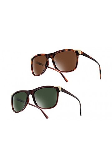 UrbanSky Catherine Lunettes de Soleil Femme - Lot de 2 - polarisées Warm 