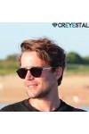 CREYESTAL Lunettes de Soleil Polarisées Modernes et Tendances, Taille Medium, Verres Polycarbonate HD Premium 100% Anti-UV, p